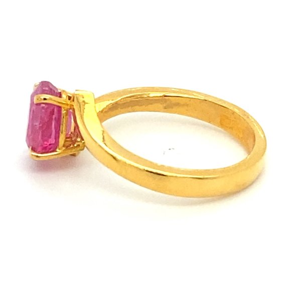 Afghan Ruby 2.25ct Solid 22K Yellow Gold Ring - Picture 6 of 8